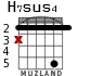 H7sus4 для гитары - вариант 4