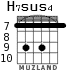 H7sus4 для гитары - вариант 5