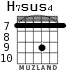 H7sus4 для гитары - вариант 6