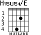 H7sus4/E для гитары - вариант 2