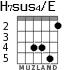 H7sus4/E для гитары - вариант 3
