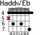 Hadd9/Eb для гитары - вариант 3