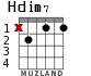 Hdim7 для гитары - вариант 2