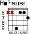 Hm5-sus2 для гитары - вариант 2