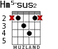 Hm5-sus2 для гитары - вариант 1