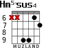 Hm5-sus4 для гитары - вариант 2