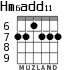 Hm6add11 для гитары - вариант 3