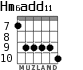 Hm6add11 для гитары - вариант 4