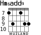 Hm6add9 для гитары - вариант 3