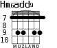 Hm6add9 для гитары - вариант 4