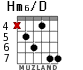 Hm6/D для гитары - вариант 5