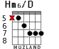 Hm6/D для гитары - вариант 7