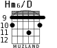 Hm6/D для гитары - вариант 8