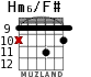 Hm6/F# для гитары - вариант 5