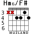 Hm6/F# для гитары
