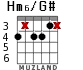 Hm6/G# для гитары - вариант 2