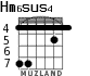 Hm6sus4 для гитары - вариант 4