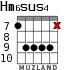 Hm6sus4 для гитары - вариант 5