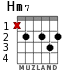Hm7 для гитары - вариант 4