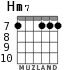 Hm7 для гитары - вариант 8