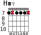 Hm7 для гитары - вариант 9