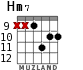 Hm7 для гитары - вариант 10