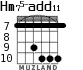 Hm75-add11 для гитары - вариант 6