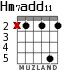 Hm7add11 для гитары - вариант 2