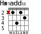 Hm7add11 для гитары - вариант 3