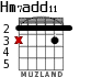 Hm7add11 для гитары - вариант 1