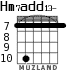 Hm7add13- для гитары - вариант 7