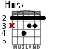 Hm7+ для гитары - вариант 3