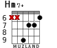 Hm7+ для гитары - вариант 5