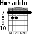 Hm7+add11+ для гитары - вариант 2
