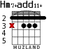 Hm7+add11+ для гитары - вариант 1
