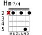 Hm7/4 для гитары - вариант 2