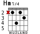 Hm7/4 для гитары - вариант 3