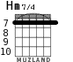 Hm7/4 для гитары - вариант 4