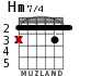 Hm7/4 для гитары - вариант 1