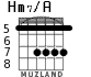 Hm7/A для гитары - вариант 5