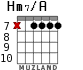 Hm7/A для гитары - вариант 6