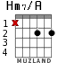 Hm7/A для гитары - вариант 1