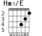Hm7/E для гитары - вариант 2