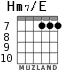 Hm7/E для гитары - вариант 5