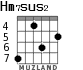 Hm7sus2 для гитары - вариант 2