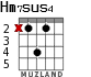 Hm7sus4 для гитары - вариант 2