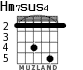 Hm7sus4 для гитары - вариант 3