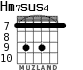 Hm7sus4 для гитары - вариант 5