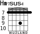 Hm7sus4 для гитары - вариант 6