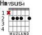 Hm7sus4 для гитары - вариант 1